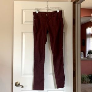 Burgundy Skinny Jeans